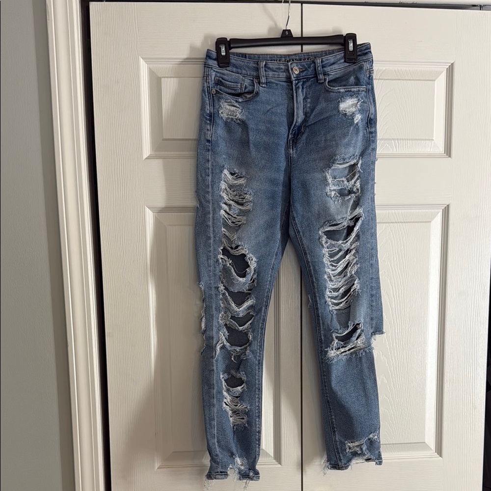 Distressed Blue Women's Jeans